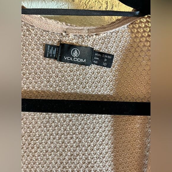 Volcom Tan Tunic with Cascading Open Front - Picture 2 of 7